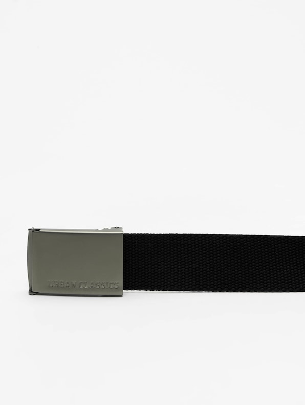 Urban Classics Canvas Belt Black (Adjustable-2