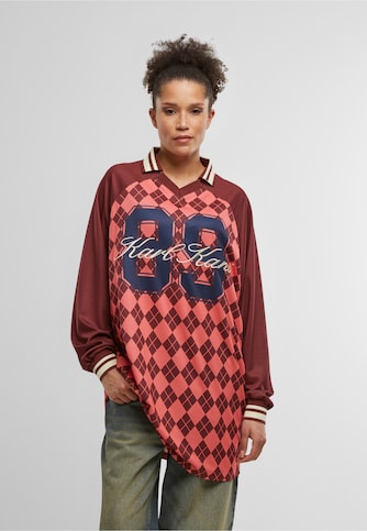 KK Script Mesh Print Jersey Dress