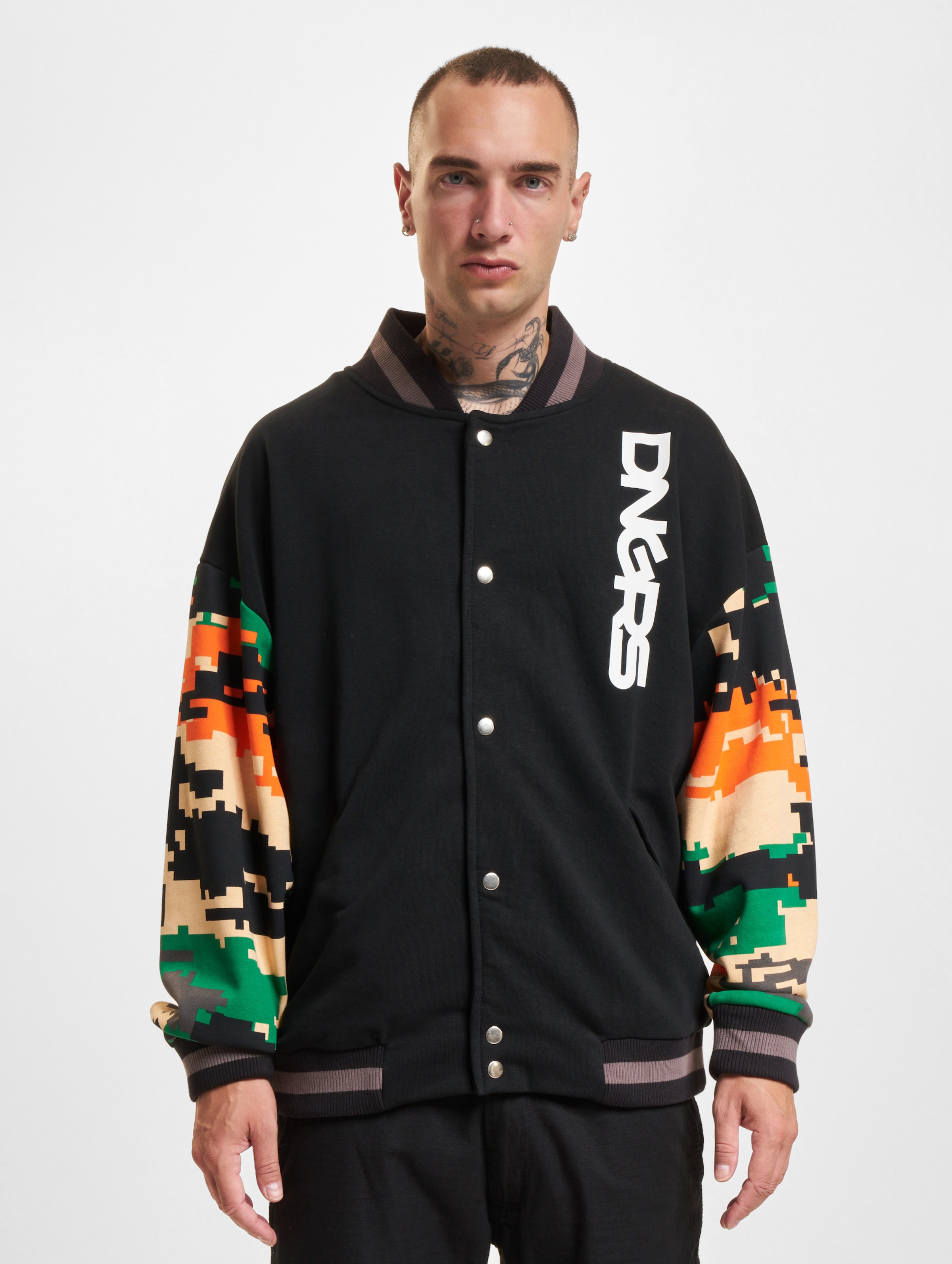 Dangerous DNGRS Reckless College Jacke op kleur zwart, Maat 3XL