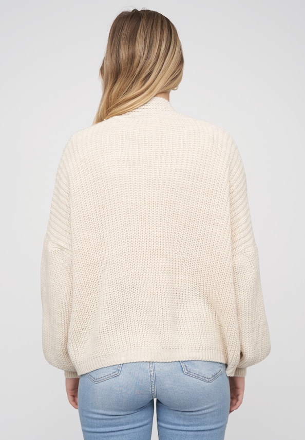 Open Oversized Knit Cardigan-1