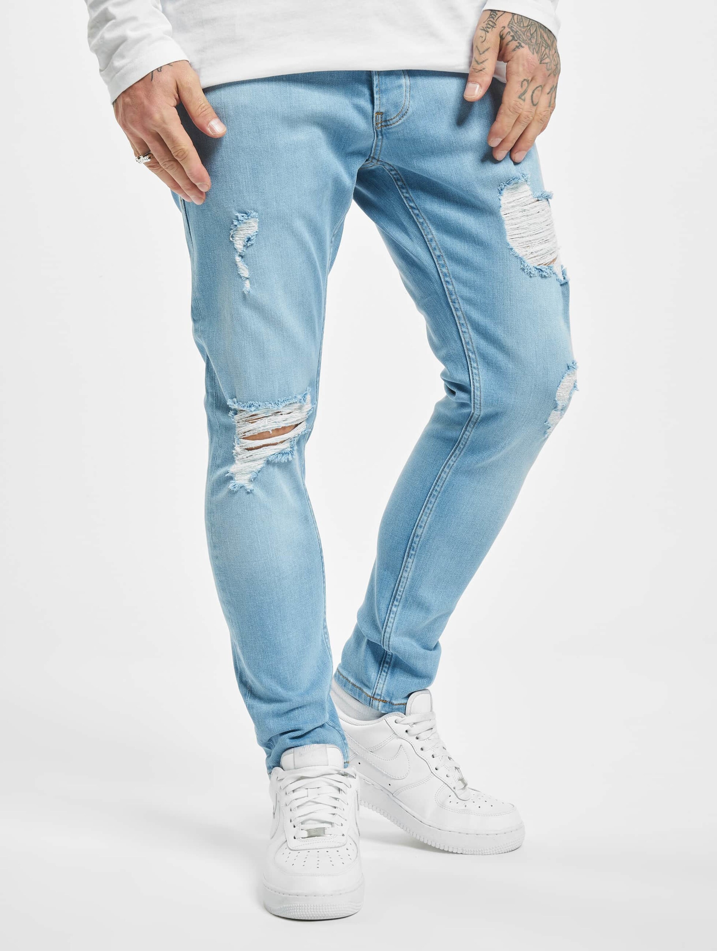 2Y Rodrigo Skinny Jeans Mannen op kleur blauw, Maat 30