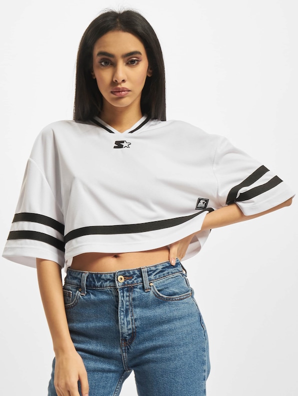 Ladies Cropped Mesh Jersey -0