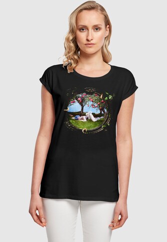 Ladies Ashnikko - Apple Picture Extended Shoulder Tee