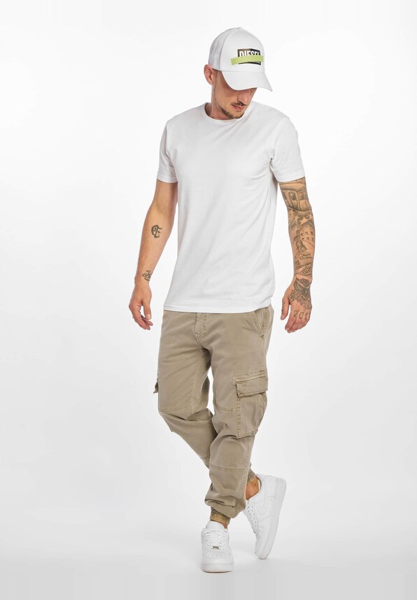 Washed Cargo Twill Jogging-7
