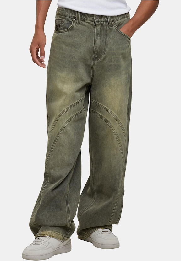 OG Washed Wavy Seams Denim -0