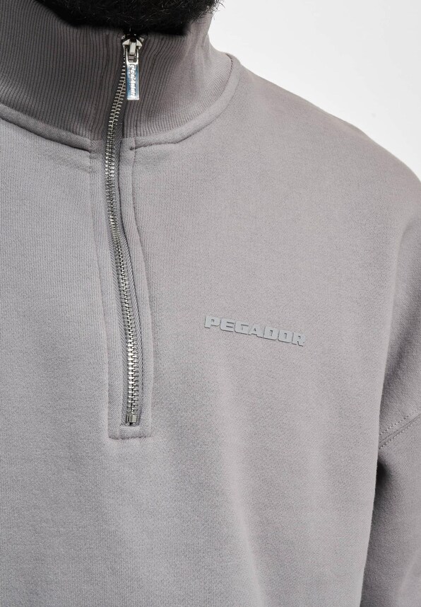 Logo Oversized Halfzip-2