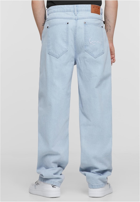 KMI-PL051-090-12 KK Small Signature Baggy Five Pocket Denim-1