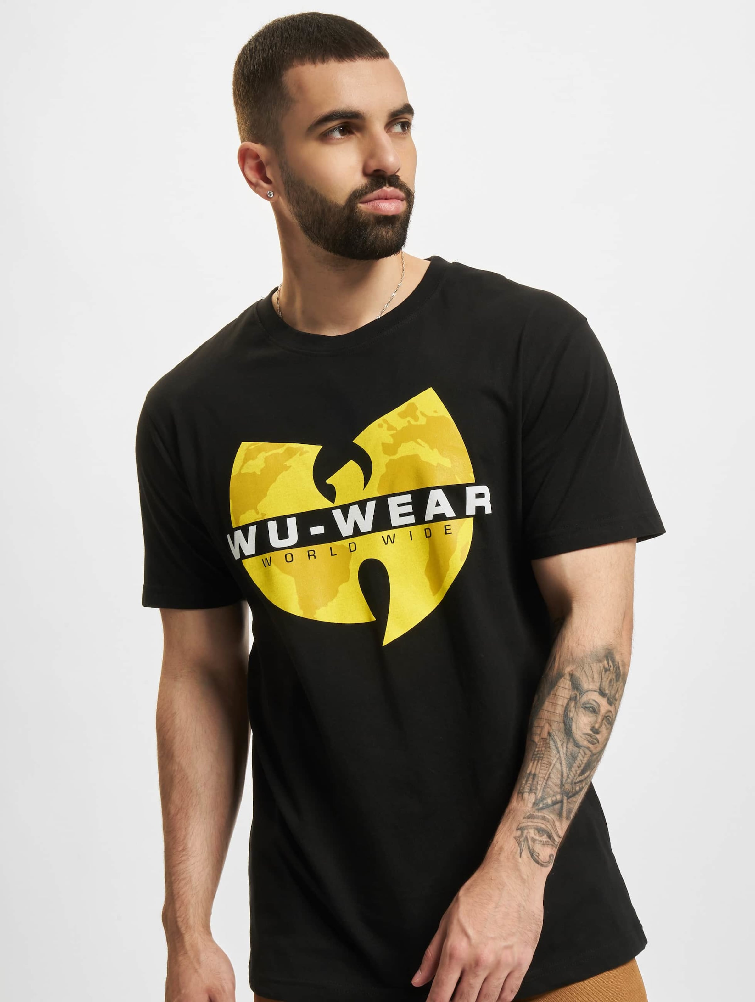 Urban Classics Heren Tshirt -XXL- Wu Wear Logo Zwart