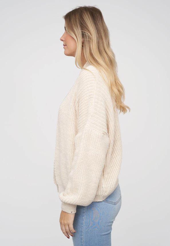 Open Oversized Knit Cardigan-2