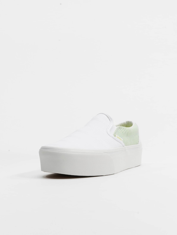 Vans UA Classic Slip-On Stackform Canvas Sneakers Green/True-2