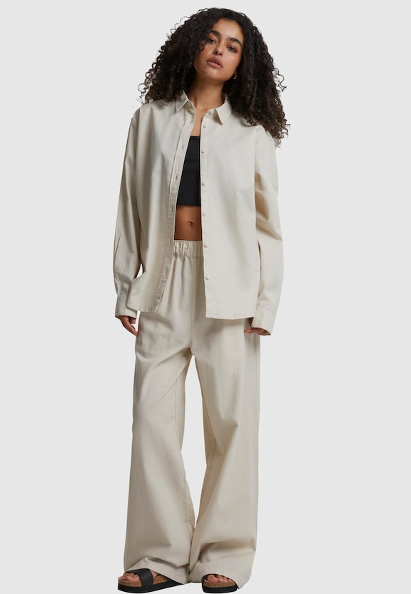 Ladies Linen Mixed Wide-3