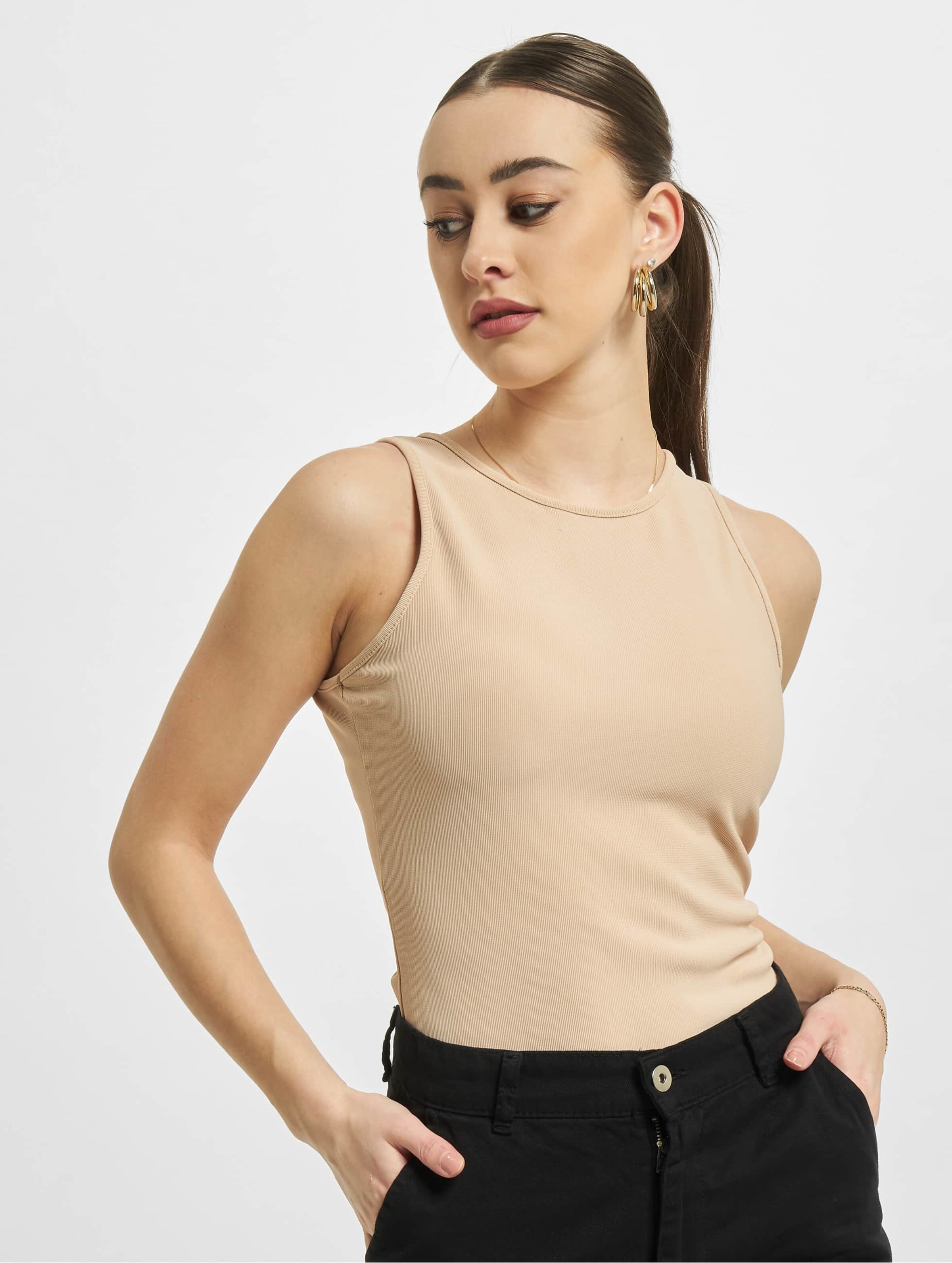 Petite Ribbed Racer Back