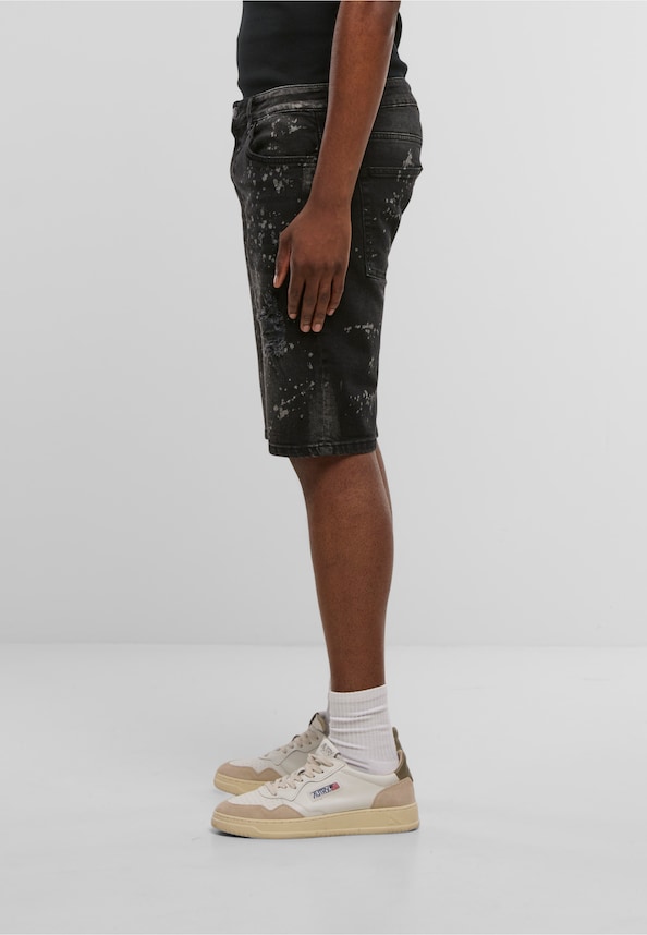 Sylva Ripped Slim Fit Shorts-2