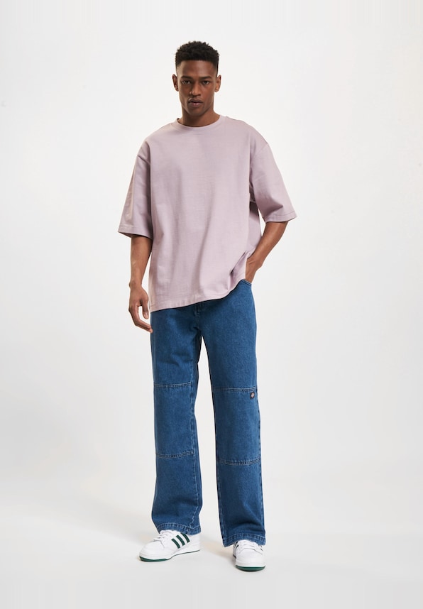 Double Knee Denim Straight-0