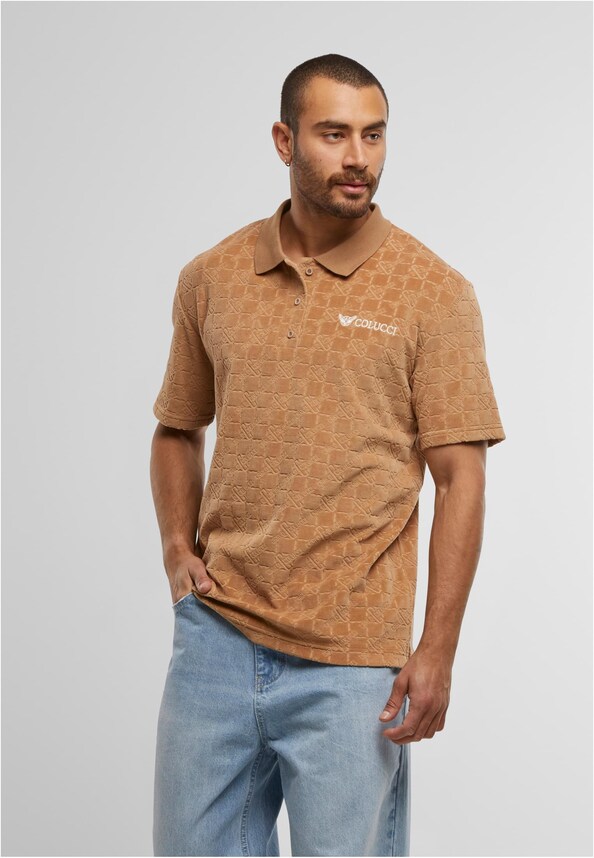 MONOGRAM VELOUR POLO SHIRT-0