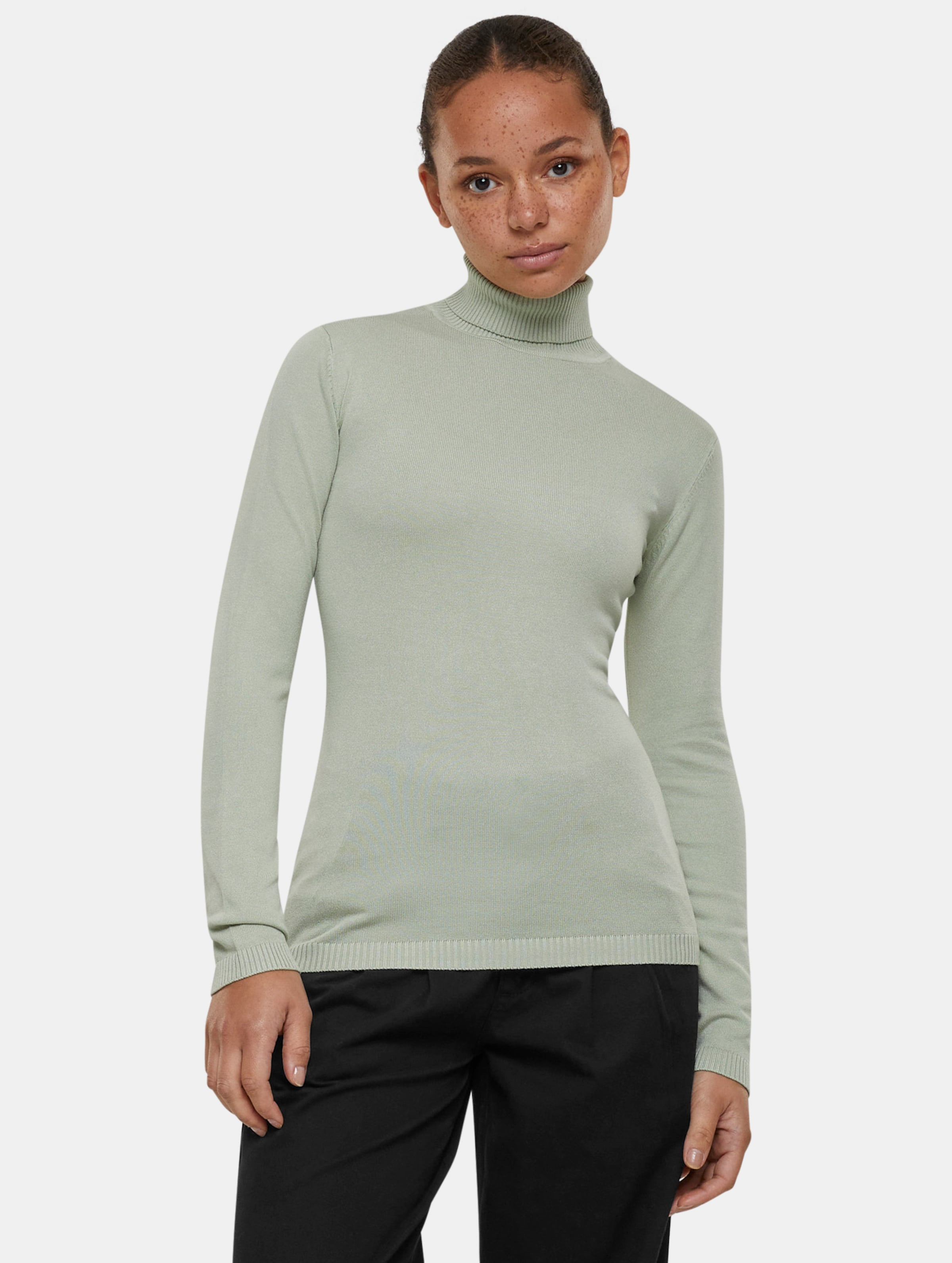 Urban Classics - Knitted Turtleneck Sweater - XS - Groen