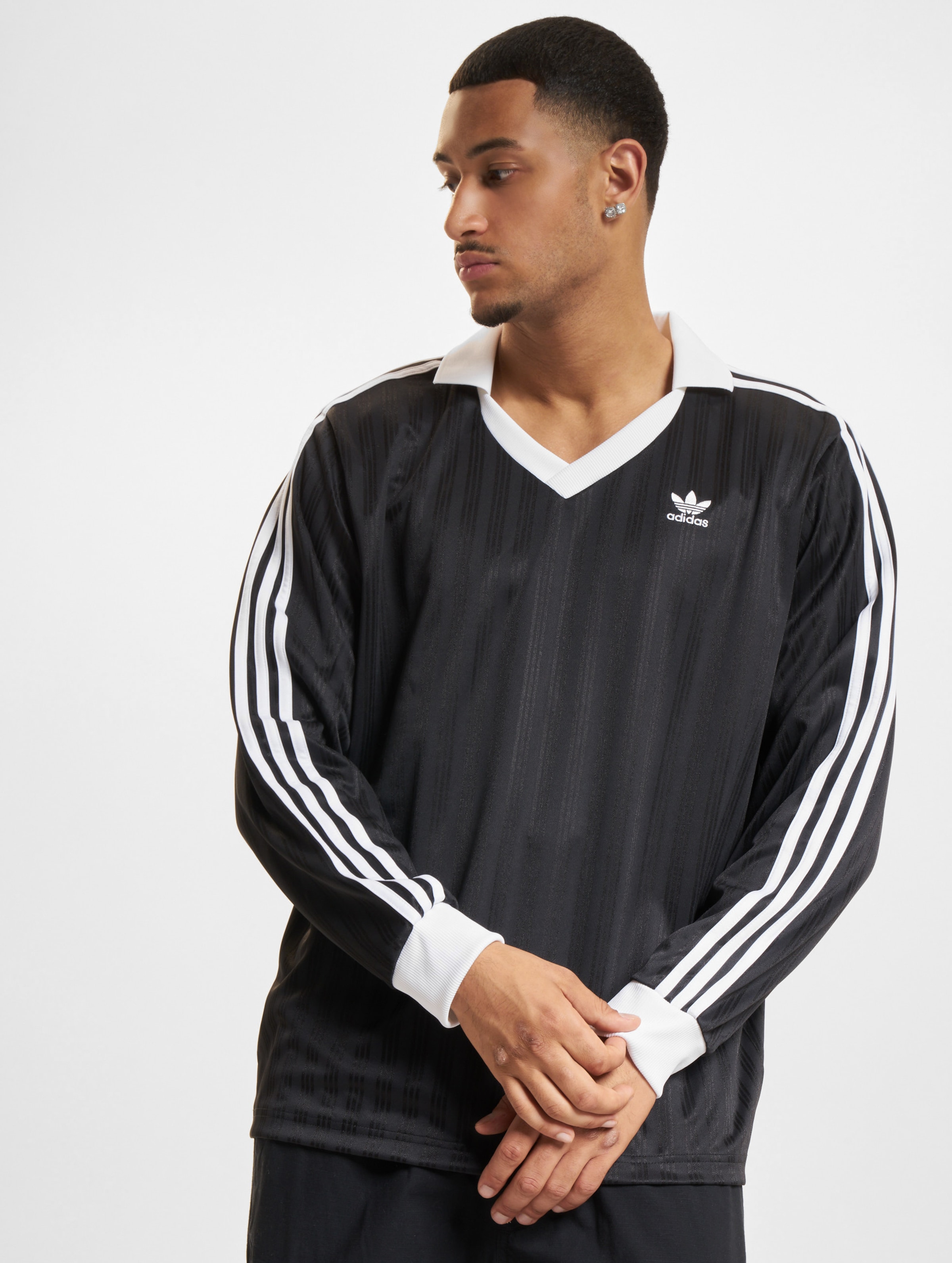 adidas Originals Pique Longsleeve op kleur zwart, Maat 2XL