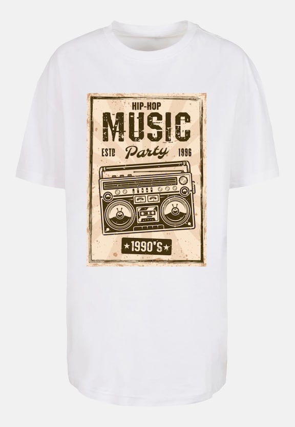 Ladies Retro Boom Oversized Boyfriend Tee-4