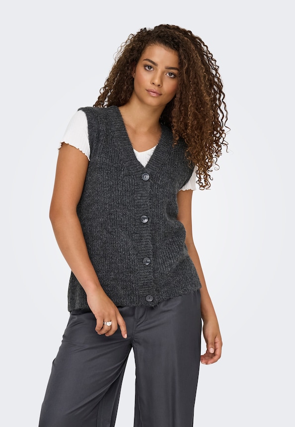 ONLJANE SL V-NECK BUTTON-2