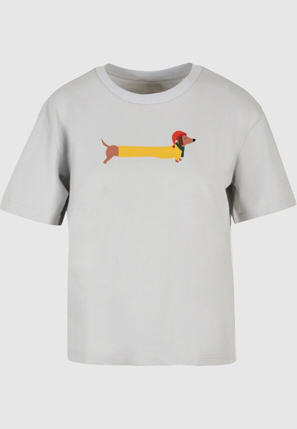 Ladies Christmas Dog Tee-2