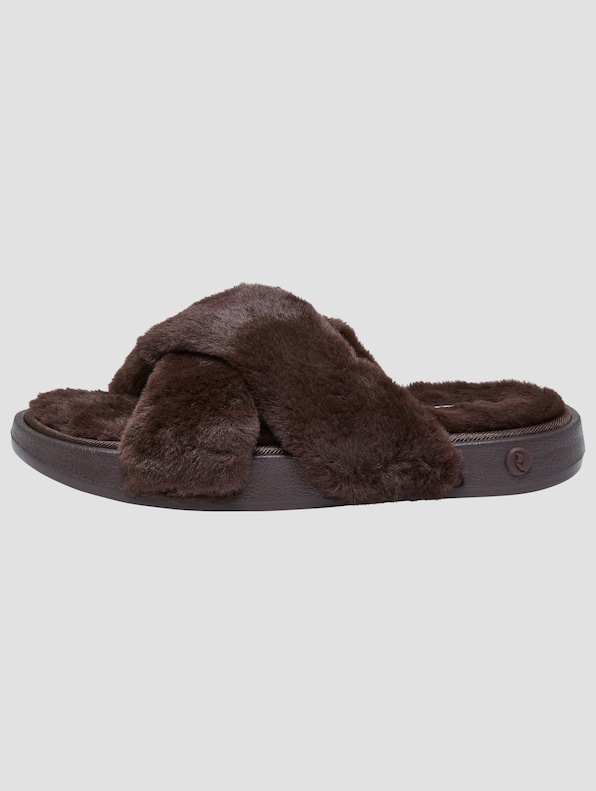 ROMIKA Women Fake Fur Crossstrap Slide-2