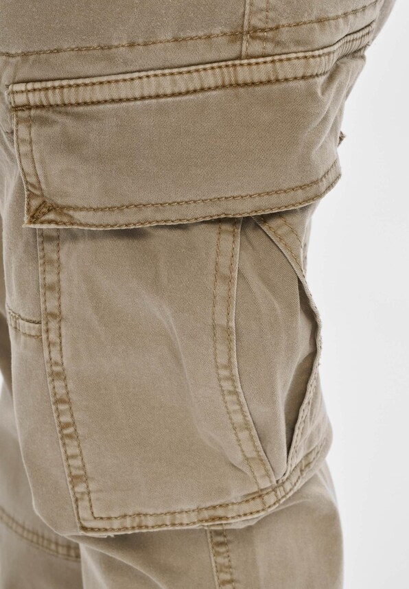 Washed Cargo Twill Jogging-4