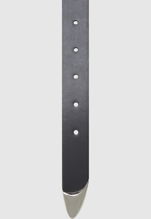 Chunky Buckle Loop Synthetic Leather-2