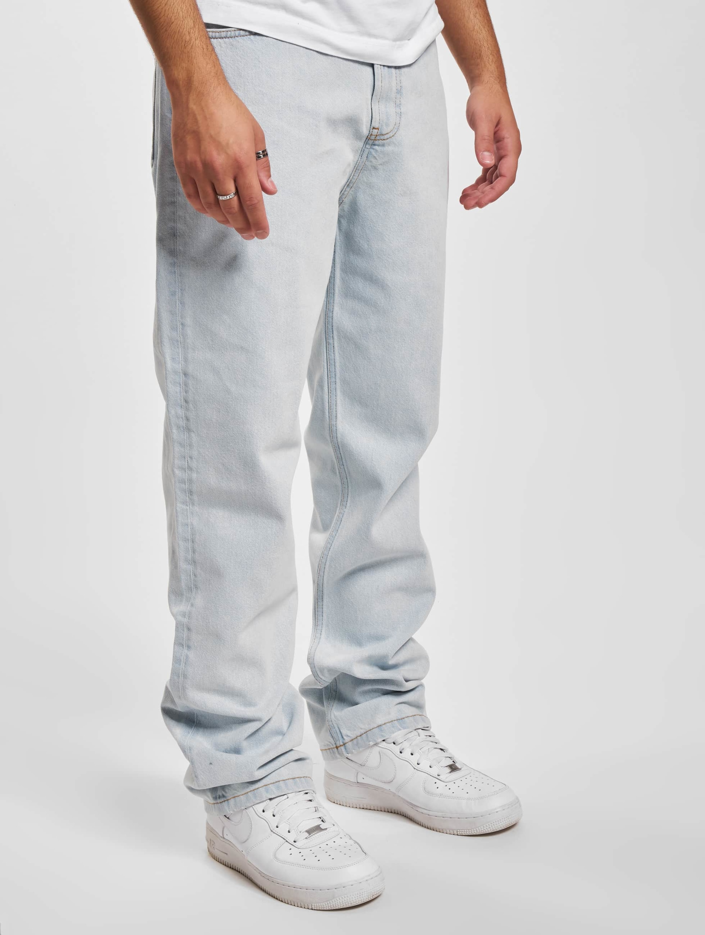 DEF Kant Straight Fit Jeans Mannen op kleur blauw, Maat 34