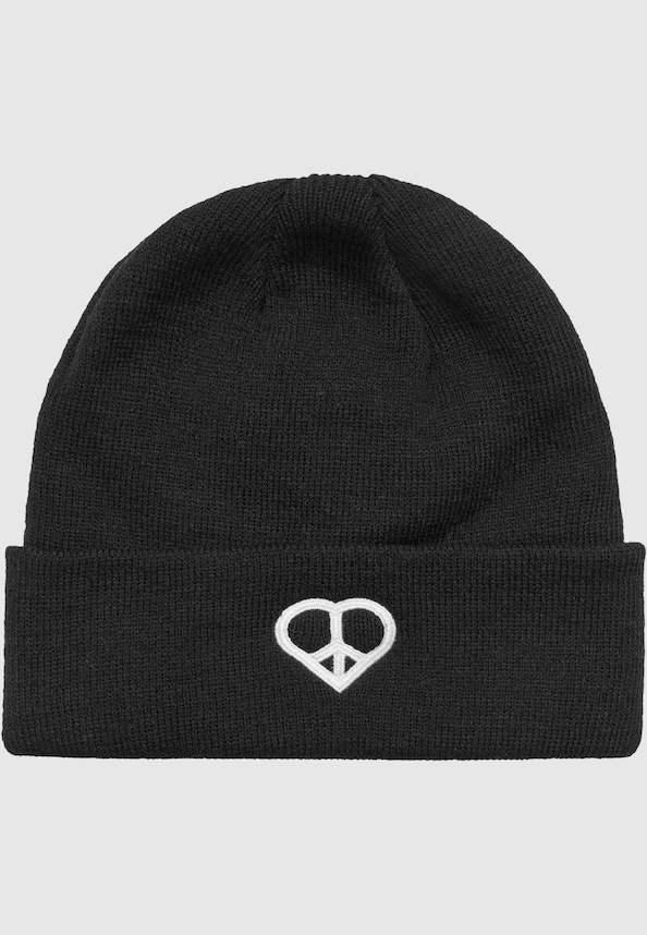 Peace Sign Heavy Knit Beanie-0