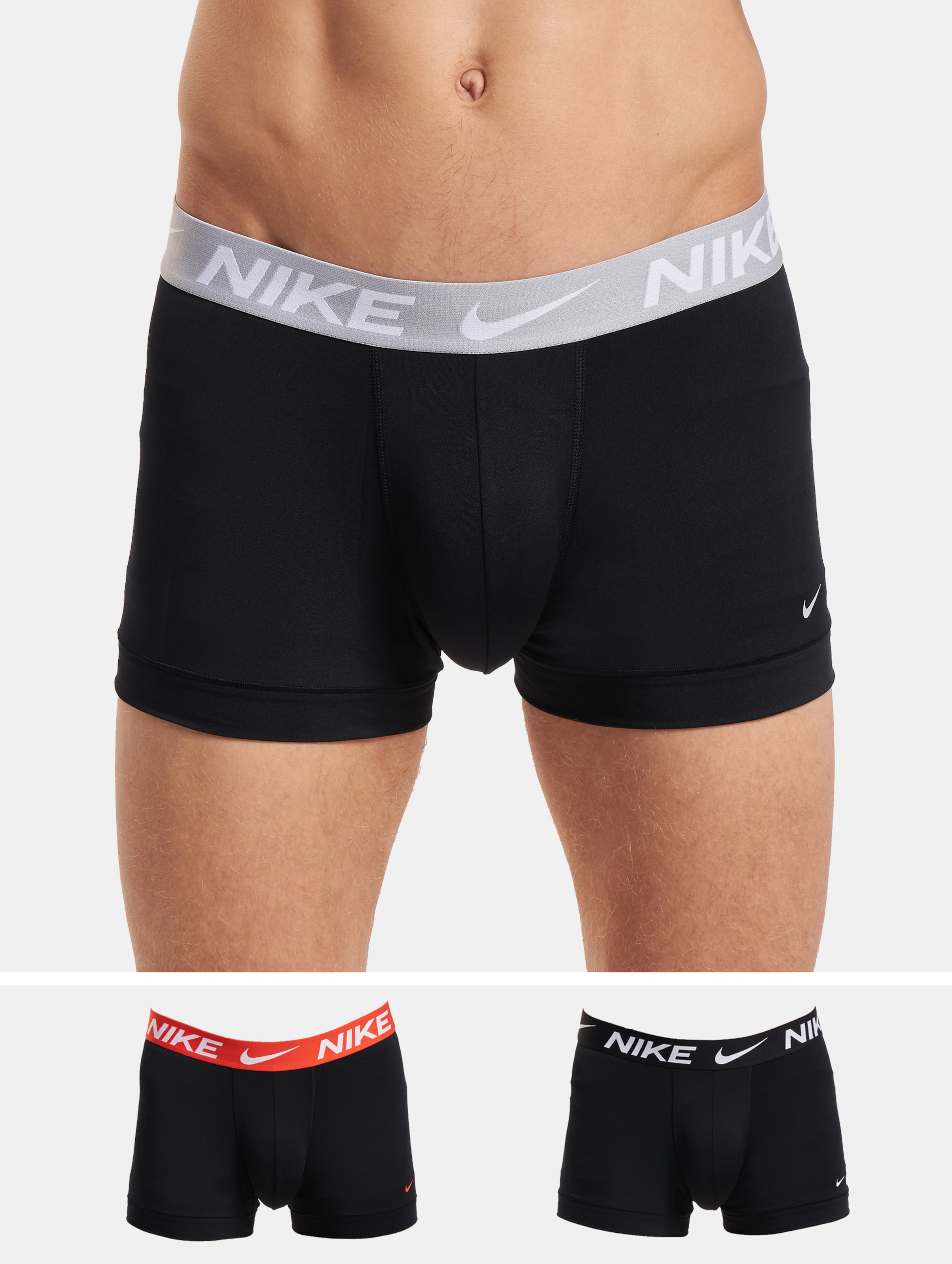 Nike 0000ke1156 Bokser 3 Eenheden Zwart XL Man