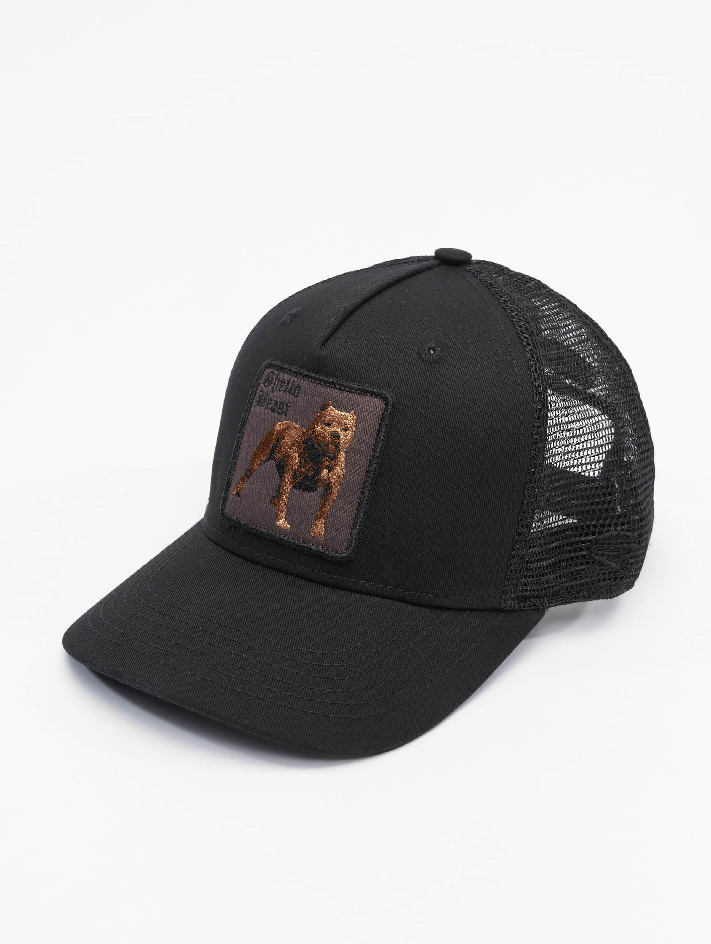 Cayler & Sons C&S WL Ghetto Beast Curved Trucker Cap op kleur zwart, Maat ONE SIZE