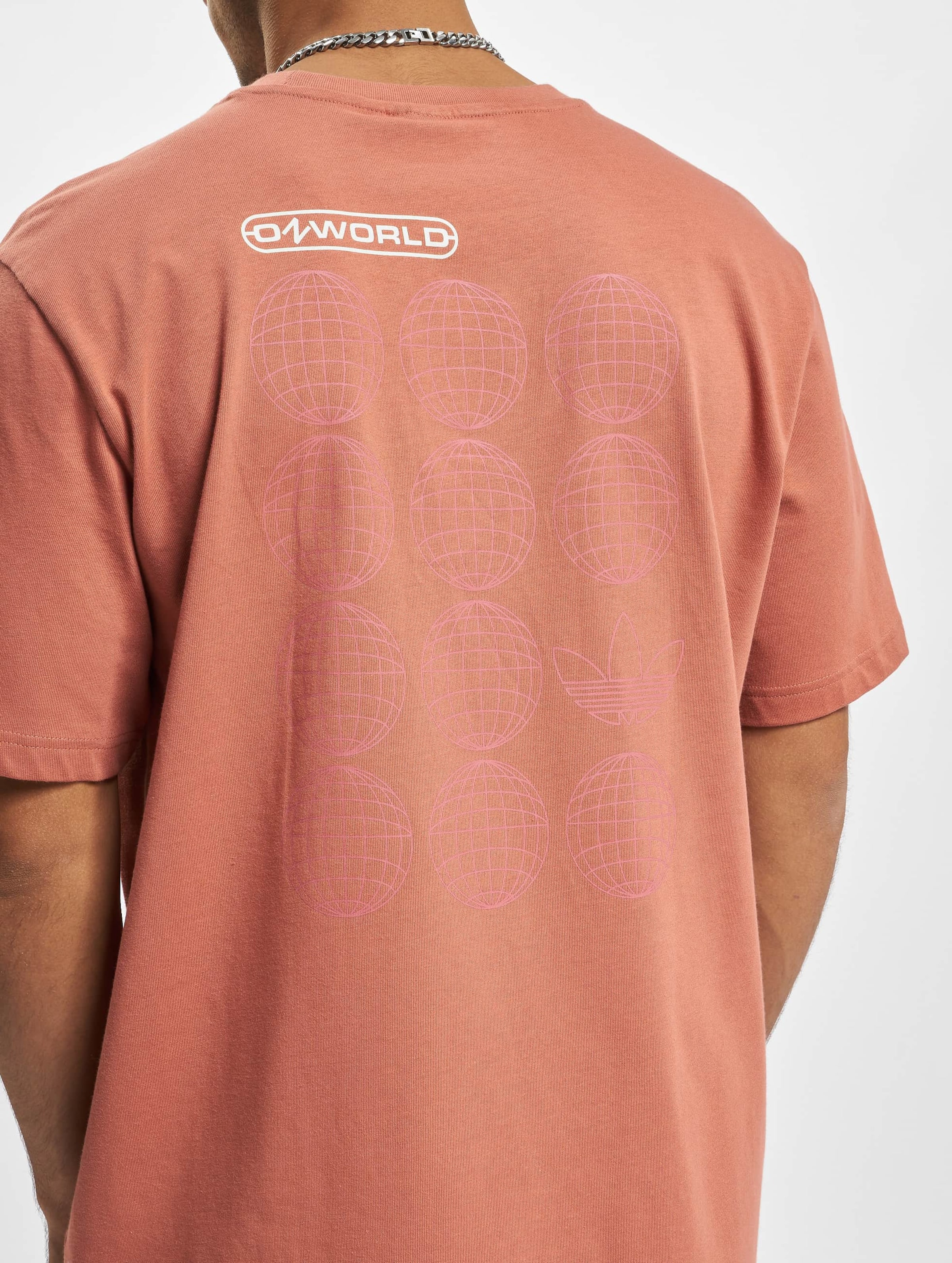 Adidas originals clearance tape t-shirt pink