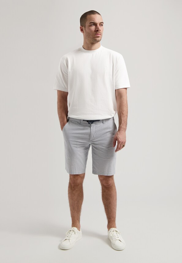 Lancaster Shorts Seersucker Stripe-3