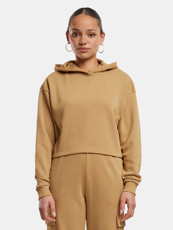 Ladies Oversized Cropped Light Terry-2