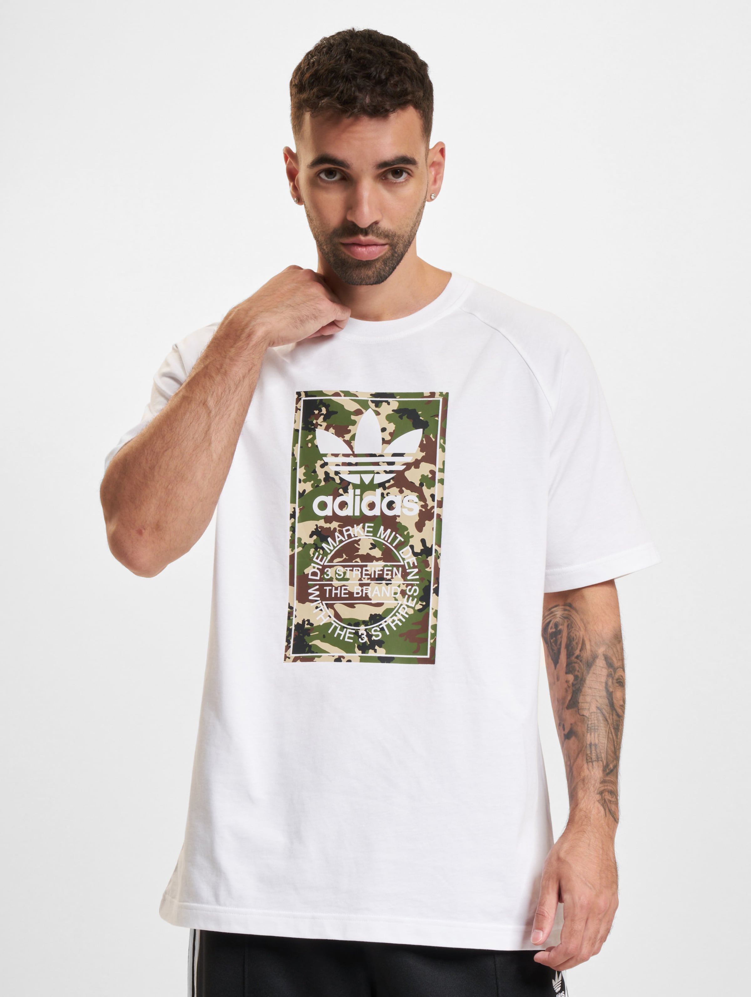 adidas Originals Camo T-Shirts Männer,Unisex op kleur wit, Maat L