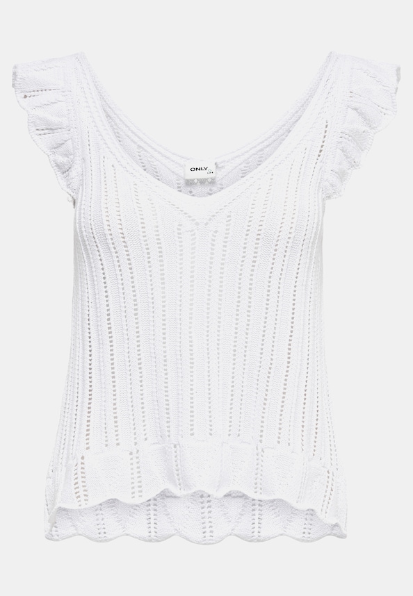 ONLY Damen V-Neck Stricktop-4