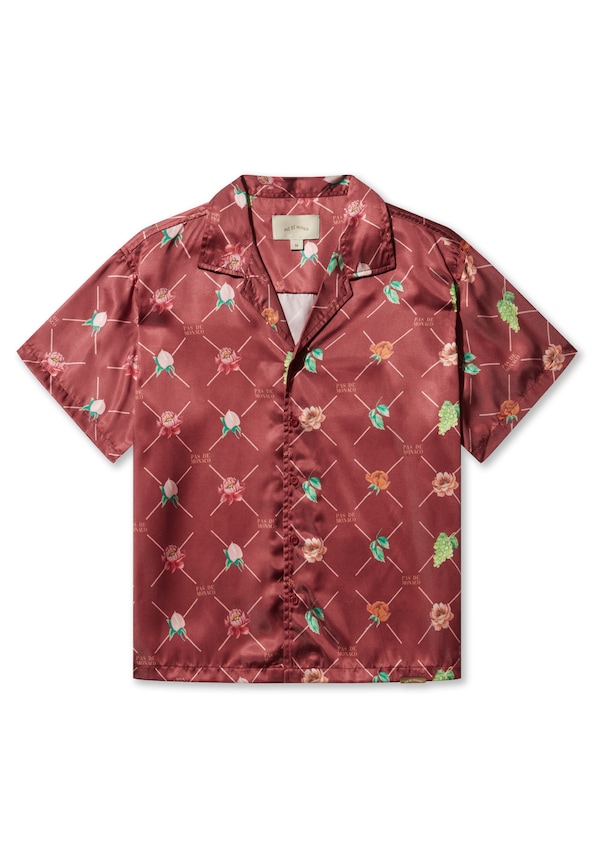FRUIT MONOGRAM CUBAN  SHIRT-4
