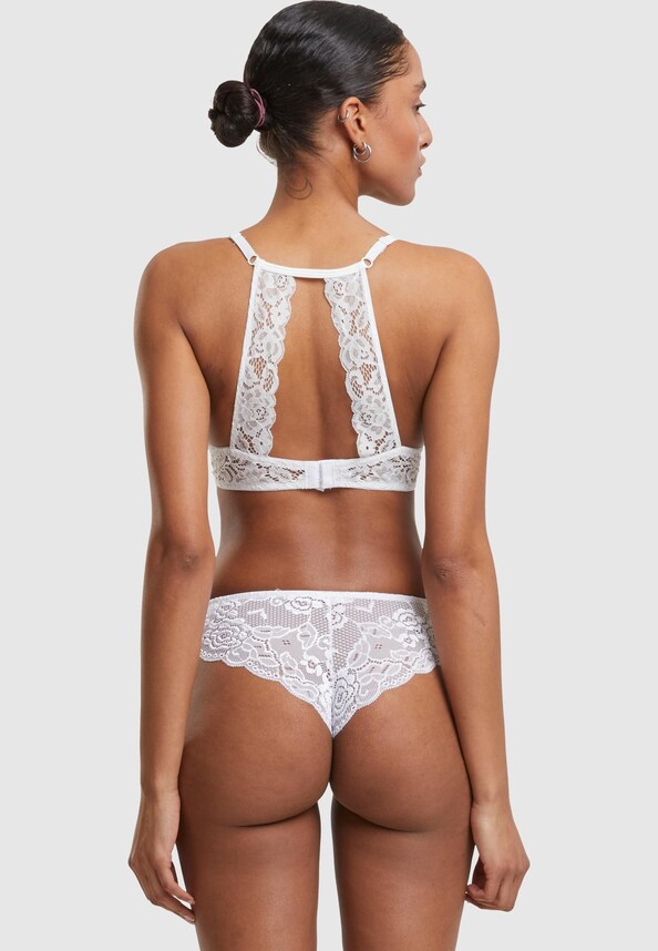 Ladies Padded Bra with Lace at Back-1