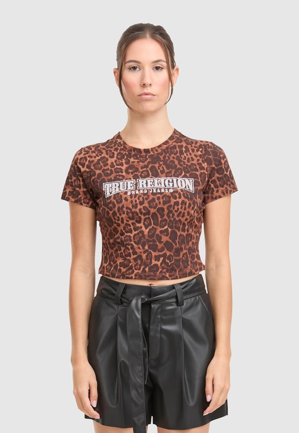 LEOPARD CRYSTALS  SS BABY TEE-2