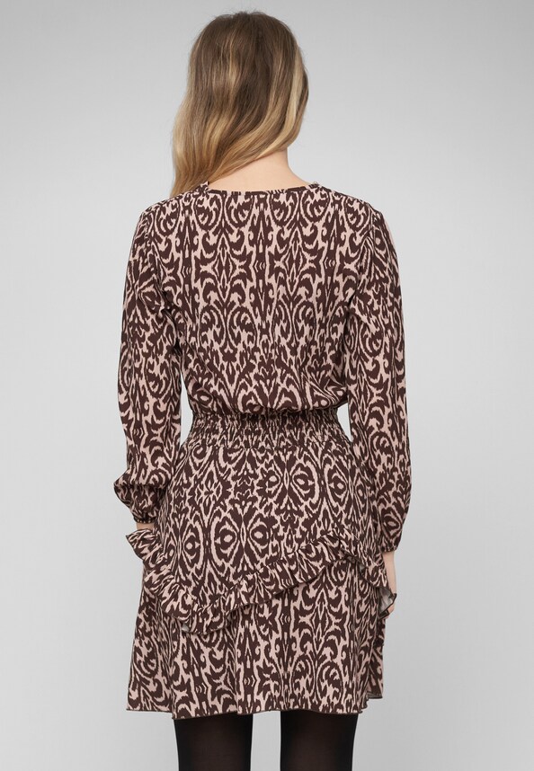 Longsleeve Dress with abstract print-1