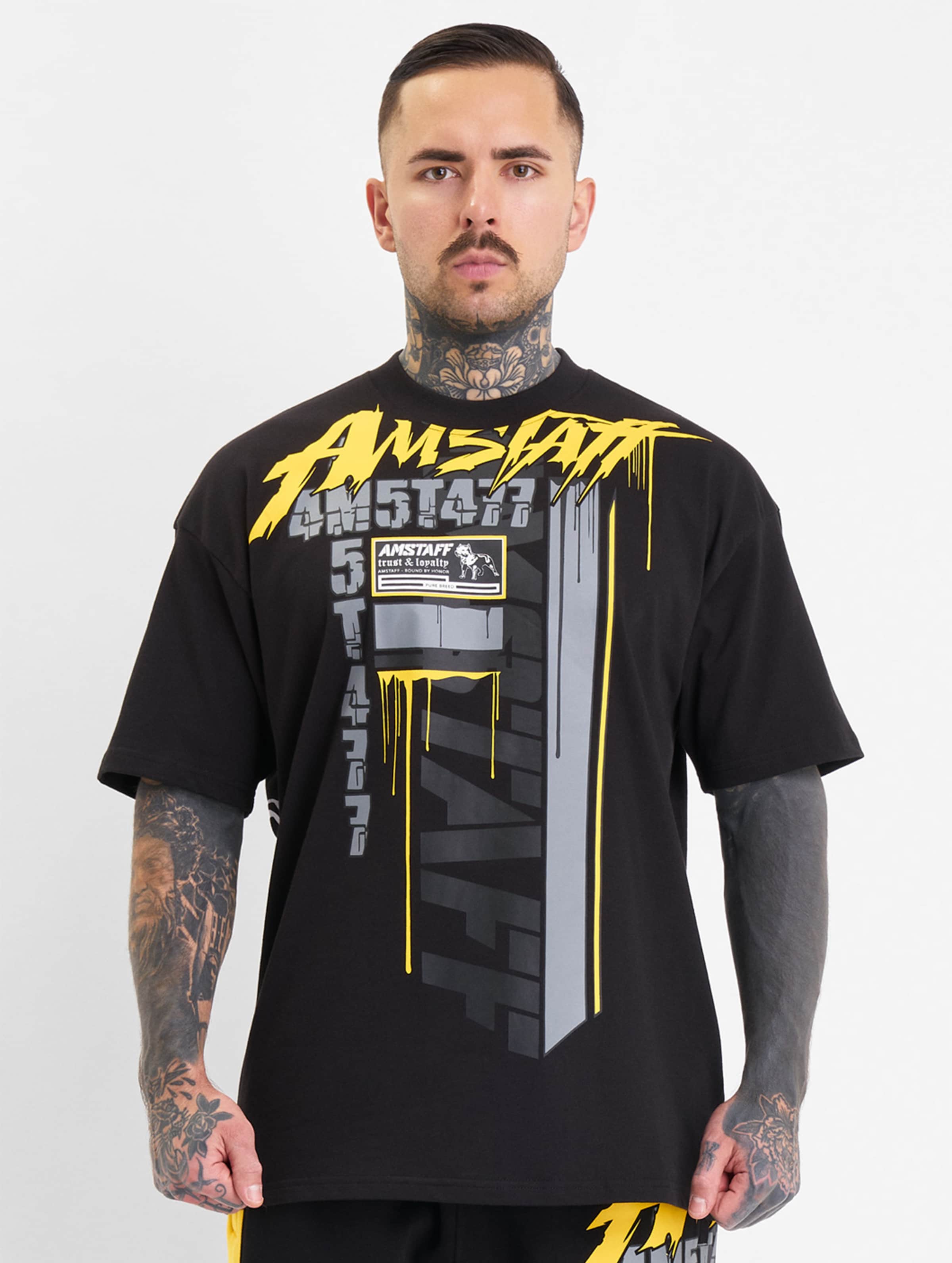 Amstaff Cary T-Shirt Mannen op kleur zwart, Maat XL