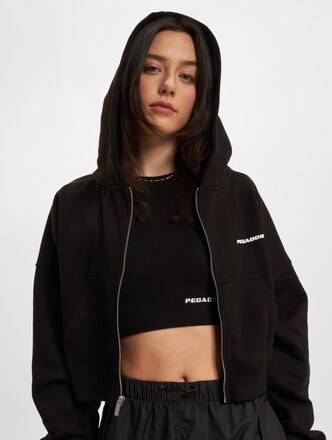 PEGADOR Marla Cropped Zip Hoodies