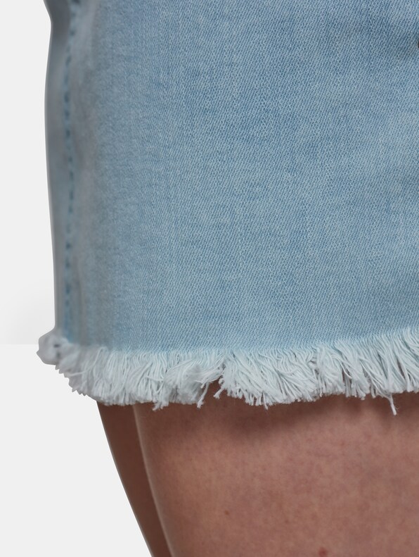 Ladies Denim Lace Up Skirt-5