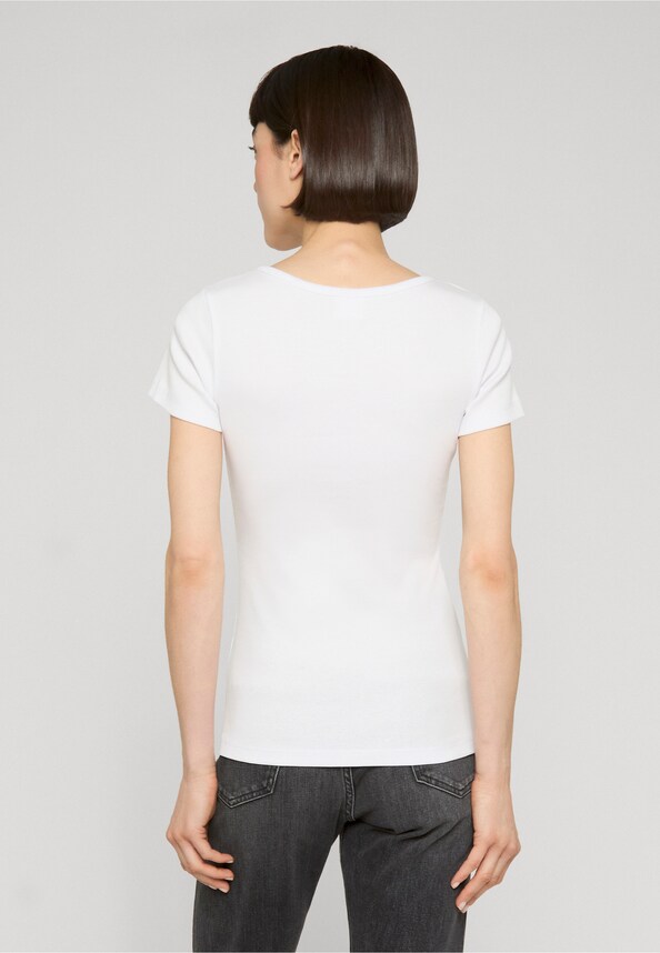 Ladies Rib Slim Tee 2-Pack-1