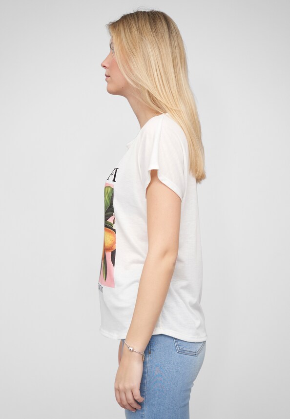 Cloud 5ive T-Shirt Lemon Print white-2