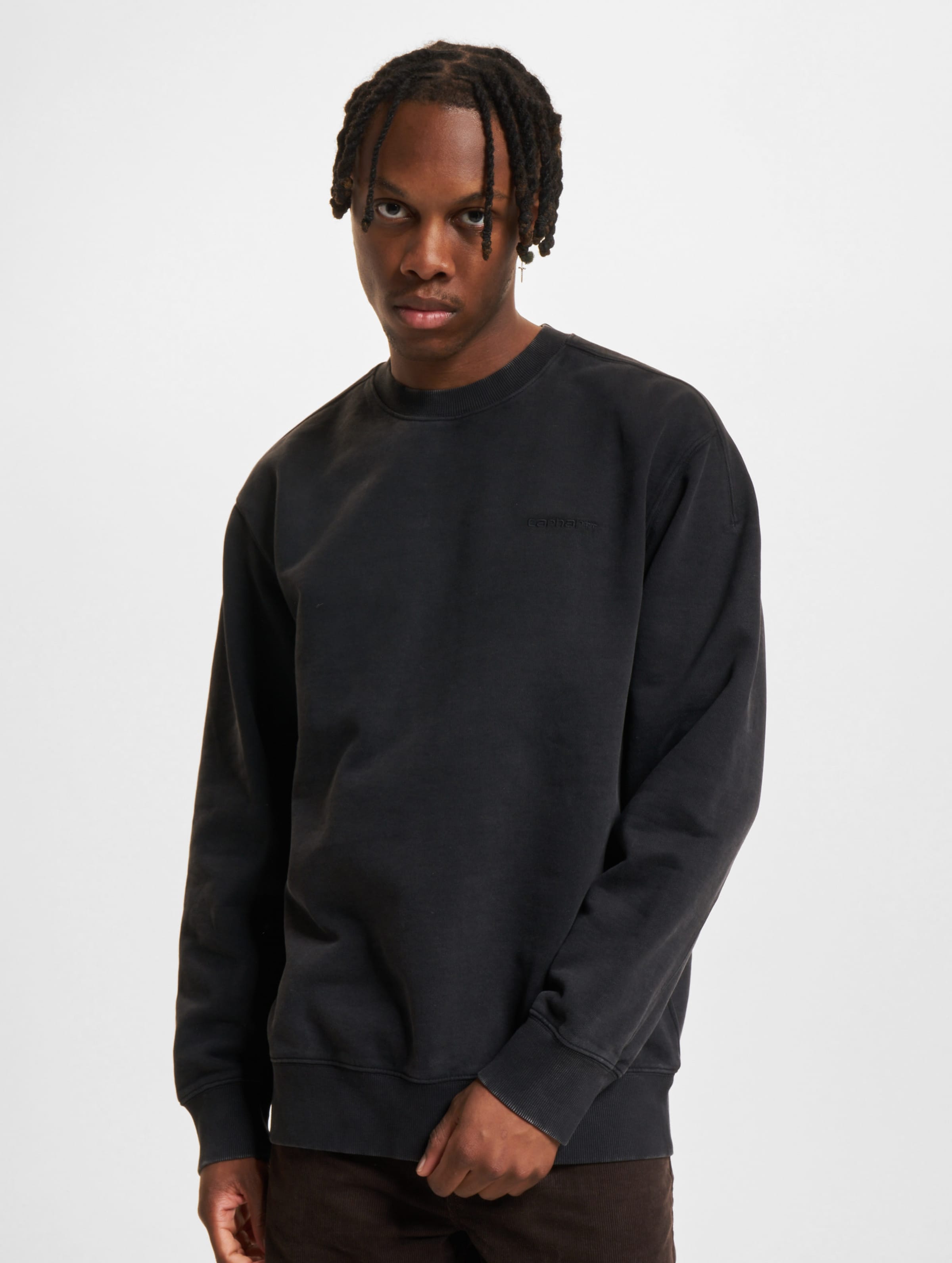 Carhartt WIP Ashfield Sweater Männer,Unisex op kleur zwart, Maat XS