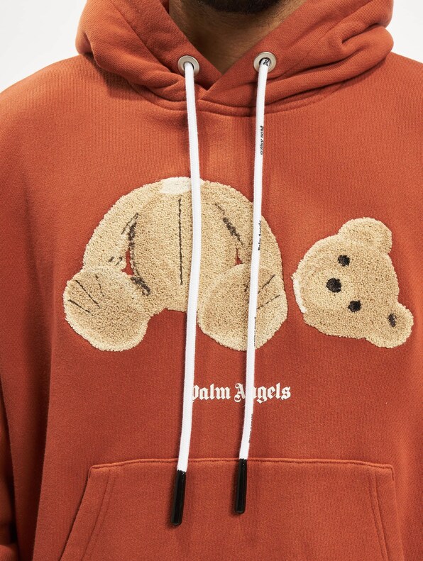 BEAR HOODIE in red - Palm Angels® Official