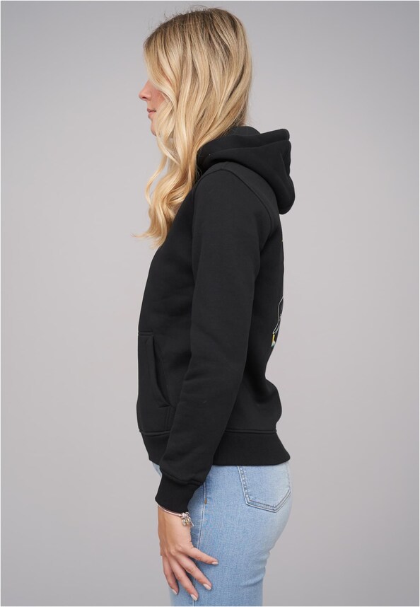 Ladies Good Things Coming Black Hoody-2