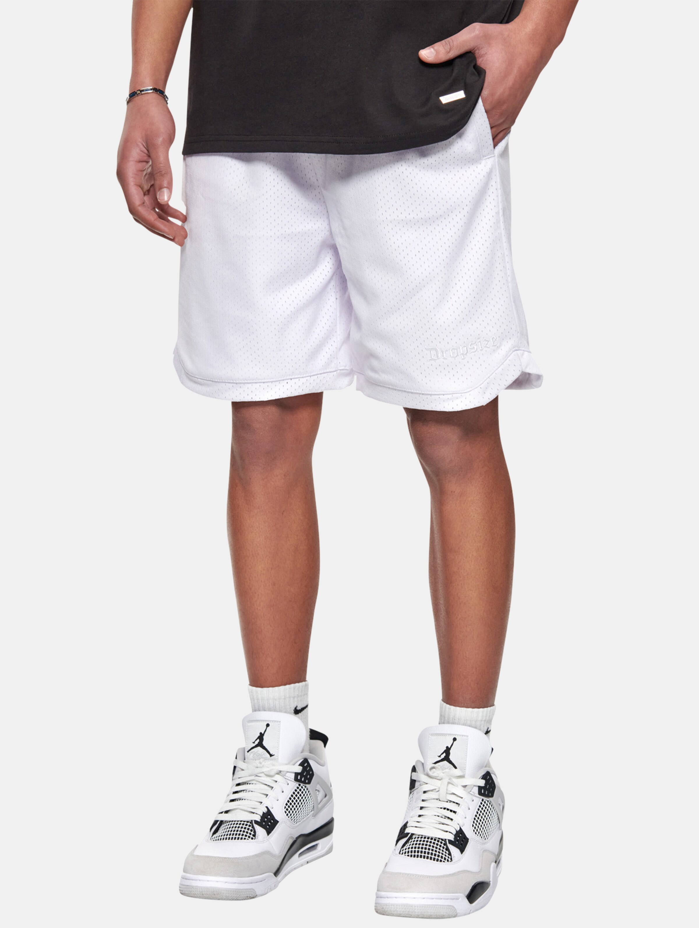 Dropsize V2 Mesh Shorts op kleur wit, Maat XL