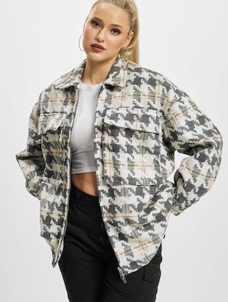 The Couture Club Checked Shirt Lightweight Jacket